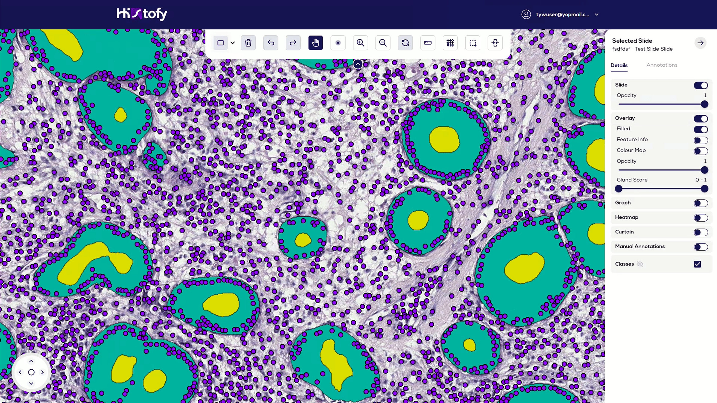 Features identification and overlays 